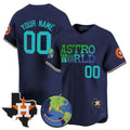 Custom Houston Astros Cactus Jack Astro World Vapor Premier Limited Jersey ¨C Navy HOLBERT