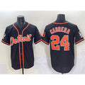 Detroit Tigers #24 Miguel Cabrera Black HOLBERT With Patch Cool Base Stitched Jersey
