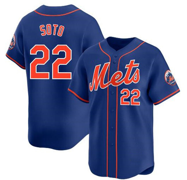 New York Mets #22 Juan Soto Royal HOLBERT 2024 Alternate Limited Stitched Jersey