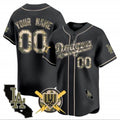 Custom Los Angeles Dodgers Armed Forces Day Vapor Premier Limited Jersey ¨C Black HOLBERT
