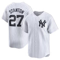 New York Yankees #27 Giancarlo Stanton White HOLBERT Home Limited Player Jersey