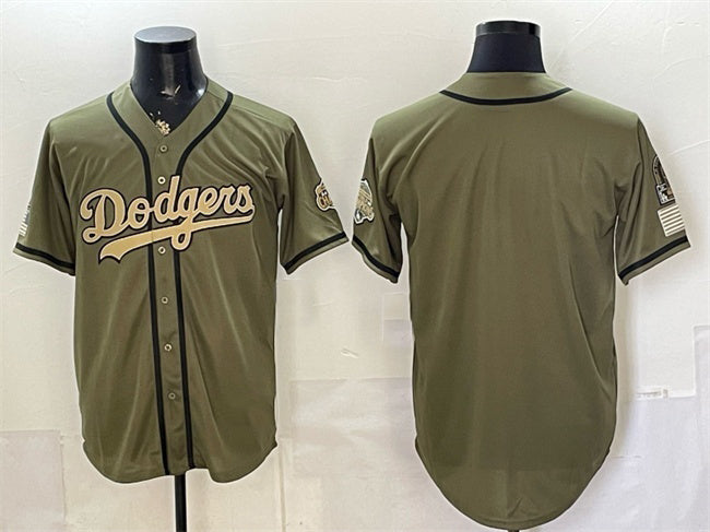 Los Angeles Dodgers Blank Olive HOLBERT 2026 Armed Forces Day Stitched Jersey 2