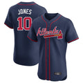 Atlanta Braves #10 Chipper Jones Player Navy HOLBERT Limited Elite Home Game Stitched Jerseys