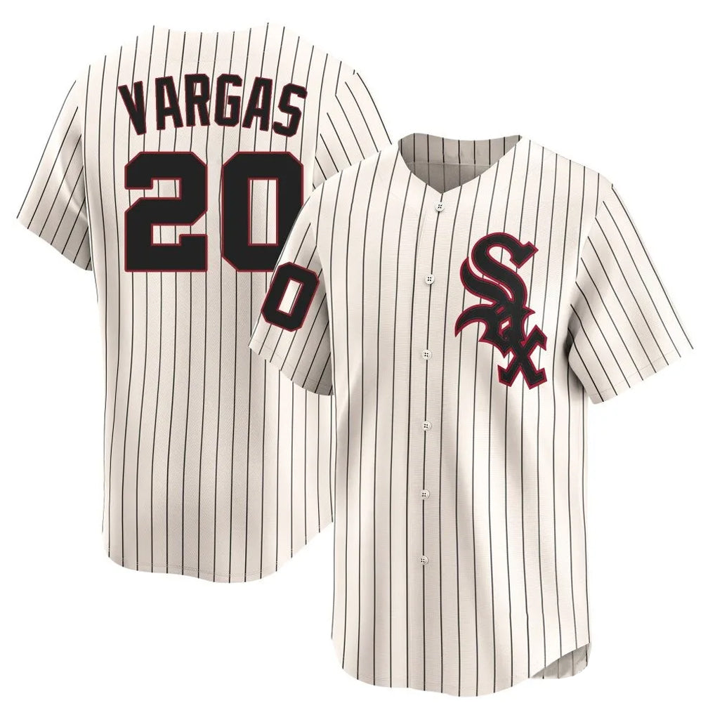 Chicago White Sox #20 Miguel Vargas Player Cream HOLBERT Cooperstown Collection Limited Home Stitched Jerseys