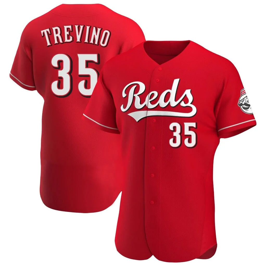 Cincinnati Reds #35 Jose Trevino Player Red HOLBERT Limited Elite Home Stitched Jerseys