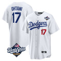 Los Angeles Dodgers #17 Shohei Ohtani Player White HOLBERT World Series Home Game Stitched Jerseys