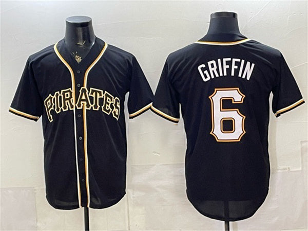 Pittsburgh Pirates #6 Konnor Griffin 2026 Fashion Black HOLBERT Out Stitched Jersey