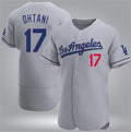 Los Angeles Dodgers #17 Shohei Ohtani Gray HOLBERT Flex Base Stitched Jersey