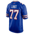 B.Bills #77 Chase Lundt Royal HOLBERT Team Game Jersey