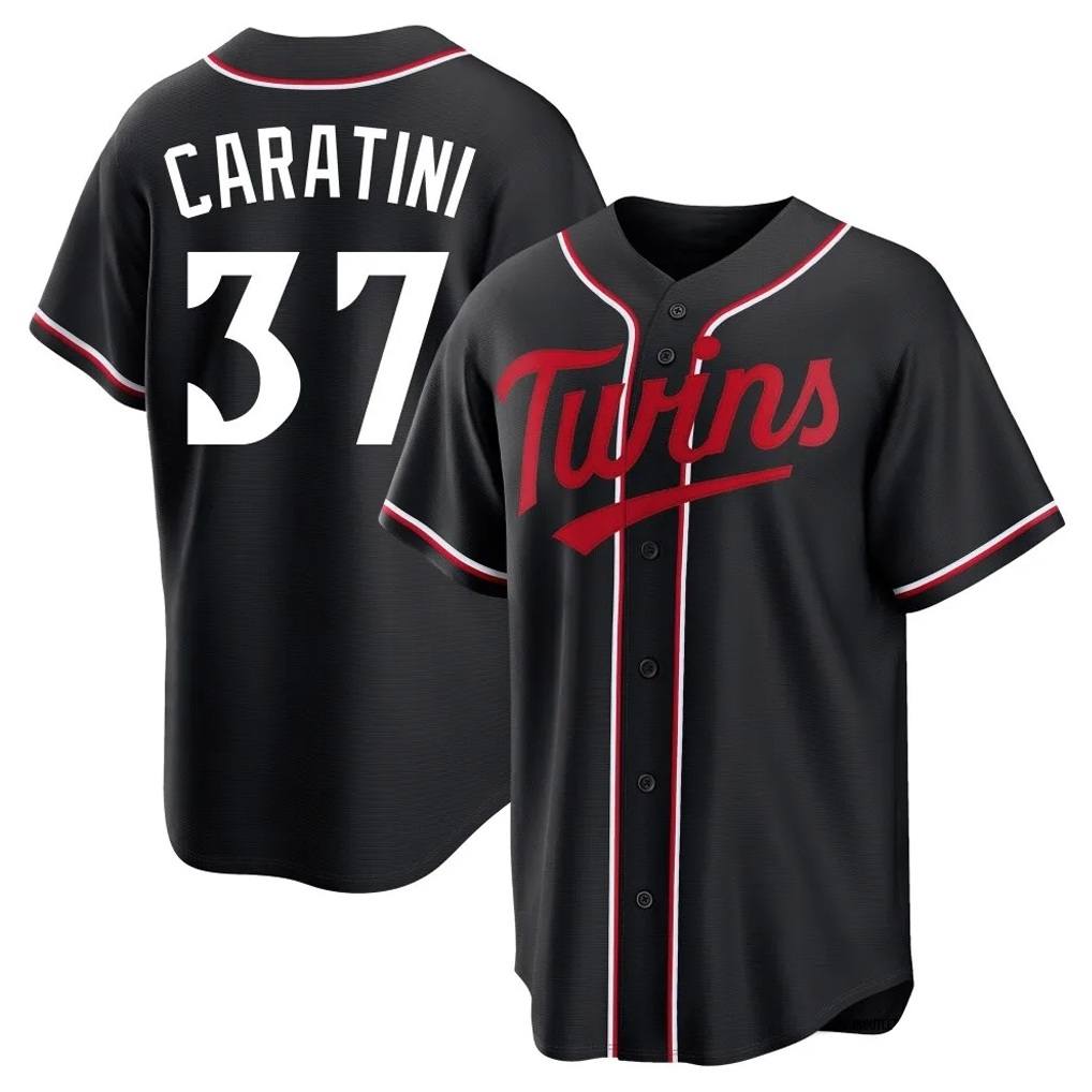 Minnesota Twins #37 Victor Caratini Player Black HOLBERTFashion Out Home Limited Stitched Jerseys