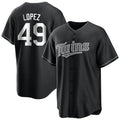 Minnesota Twins #49 Pablo Lopez Player Black HOLBERTHome Game Stitched Jerseys
