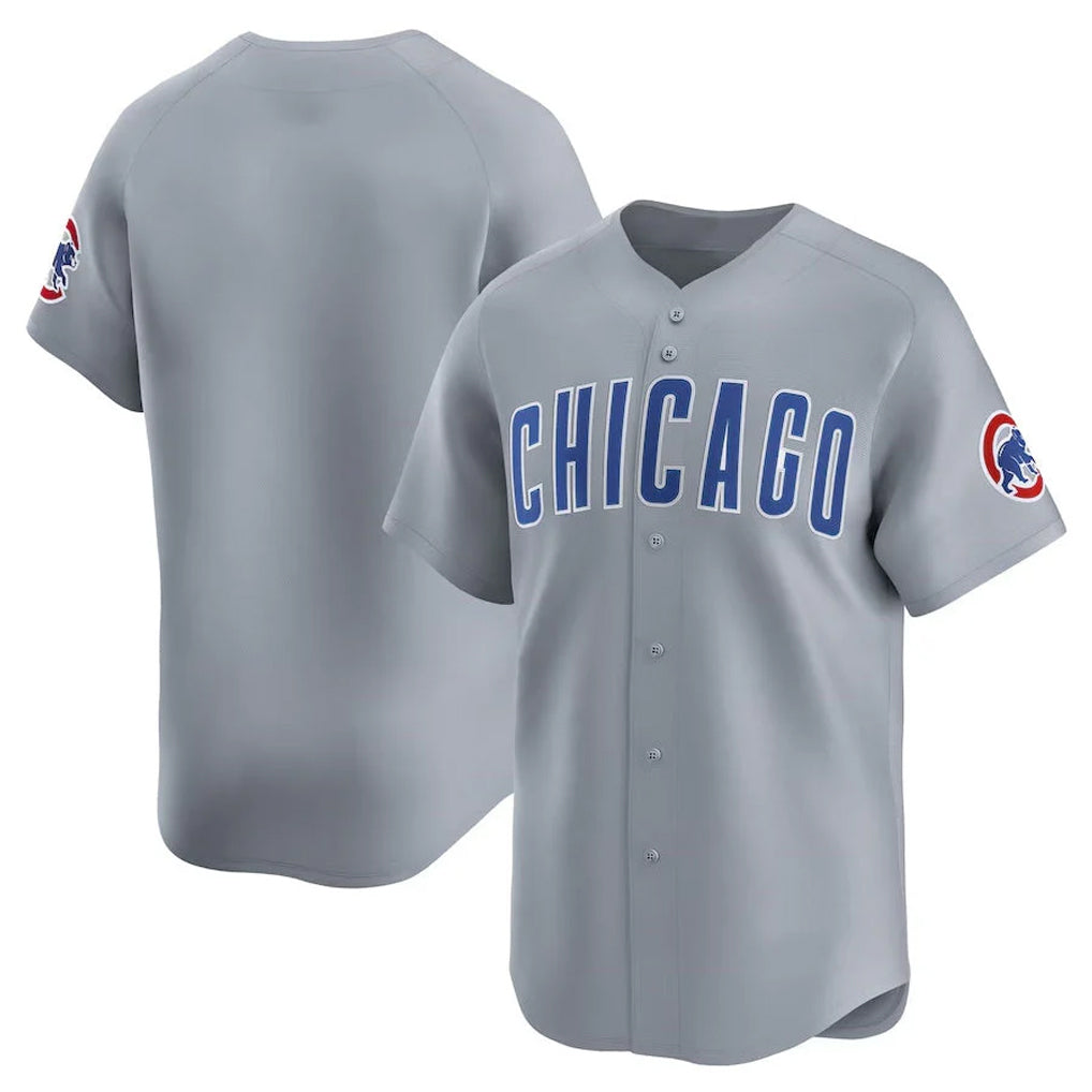 Chicago Cubs Gray HOLBERT Road Limited Home Game Blank Player Stitched Jerseys