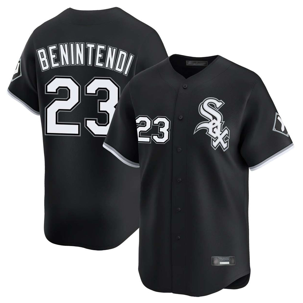 Chicago White Sox #23 Andrew Benintendi Player Black HOLBERT Limited Home Stitched Jerseys