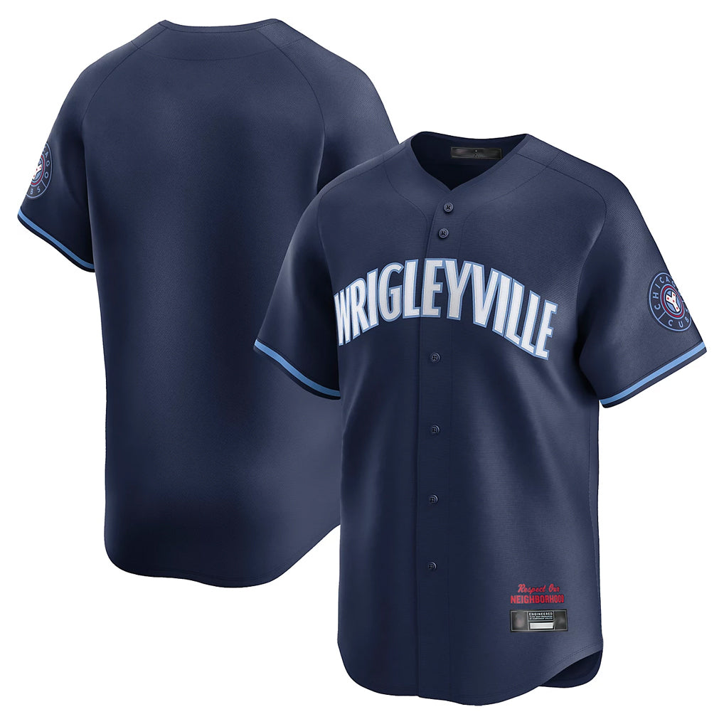 Chicago Cubs Navy HOLBERT City Connect Limited Home Blank Player Stitched Jerseys