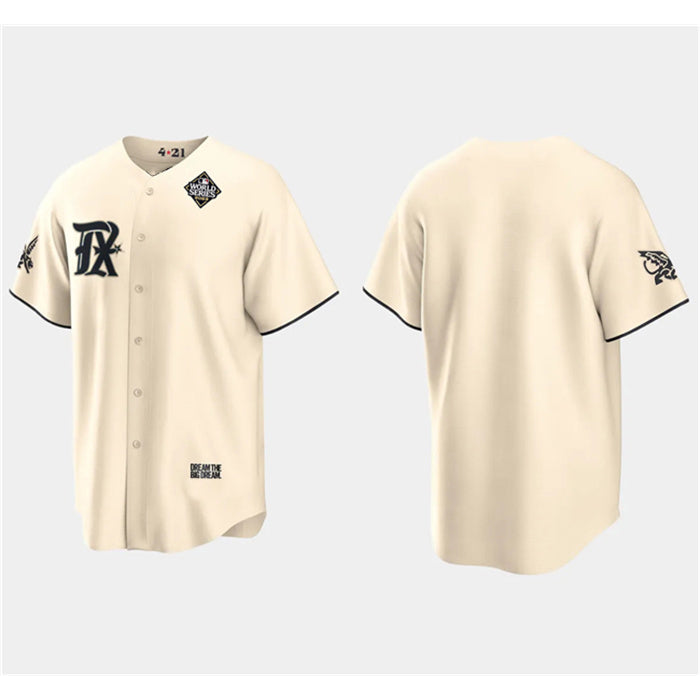 Texas Rangers Blank Cream HOLBERT 2023 World Series City Connect Stitched Jersey