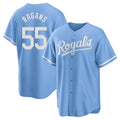 Kansas City Royals #55 Cole Ragans Player Light Blue HOLBERT Home Game Stitched Jerseys