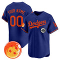 Custom Los Angeles Dodgers x Dragon Ball Royal HOLBERT Vapor Premier Limited Jersey - Stitched