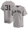 New York Yankees #31 Cam Schlittler Gray HOLBERT 2026 Road Limited Stitched Jersey 2
