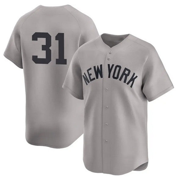 New York Yankees #31 Cam Schlittler Gray HOLBERT 2026 Road Limited Stitched Jersey 2