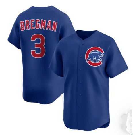 Chicago Cubs #3 Alex Bregman Royal HOLBERT Limited Stitched Jersey