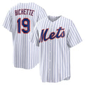 New York Mets #19 Bo Bichette White HOLBERT Home Replica Jersey