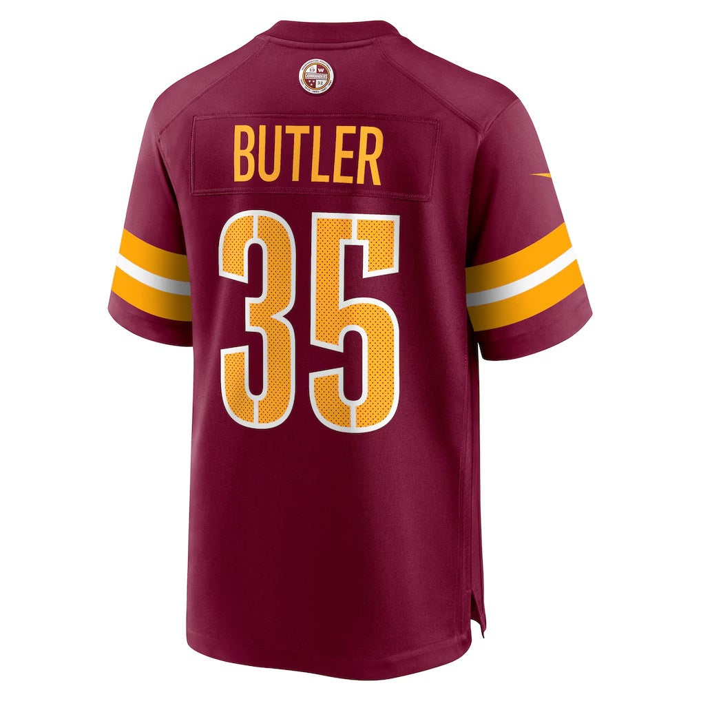 W.Commanders #35 Percy Butler Burgundy HOLBERT Player Game Jersey