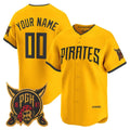 Custom Pittsburgh Pirates Gold HOLBERT 2026 City Connect Stadium Stitched Jersey