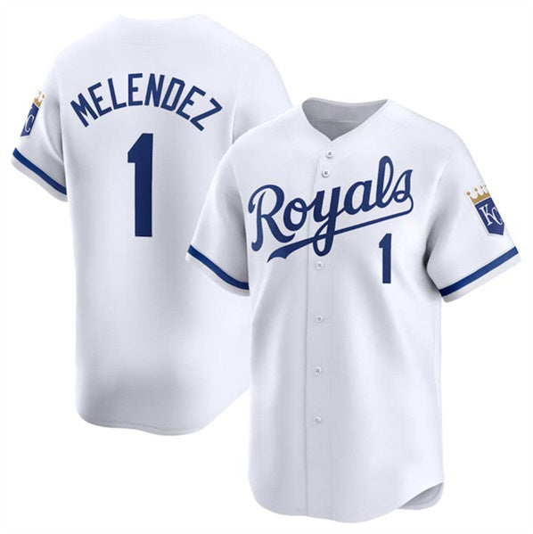 Kansas City Royals #1 MJ Melendez White HOLBERT 2024 Home Limited Stitched Jersey