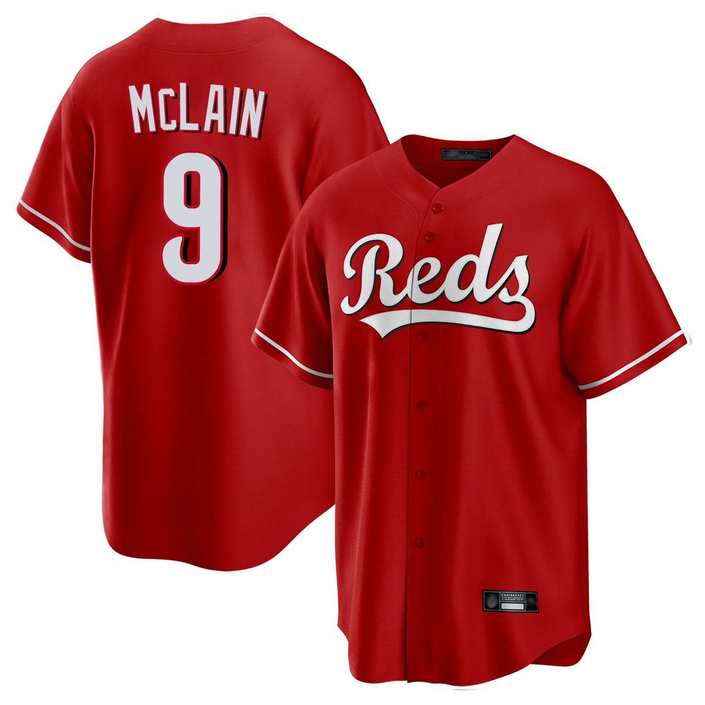 Cincinnati Reds #9 Matt McLain Player Red HOLBERT Home Game Stitched Jerseys