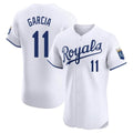 Kansas City Royals #11 Maikel Garcia Player White HOLBERT Alt Limited Elite Home Stitched Jerseys