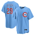 Chicago Cubs #29 Michael Busch Player Light Blue HOLBERT Home Game Stitched Jerseys