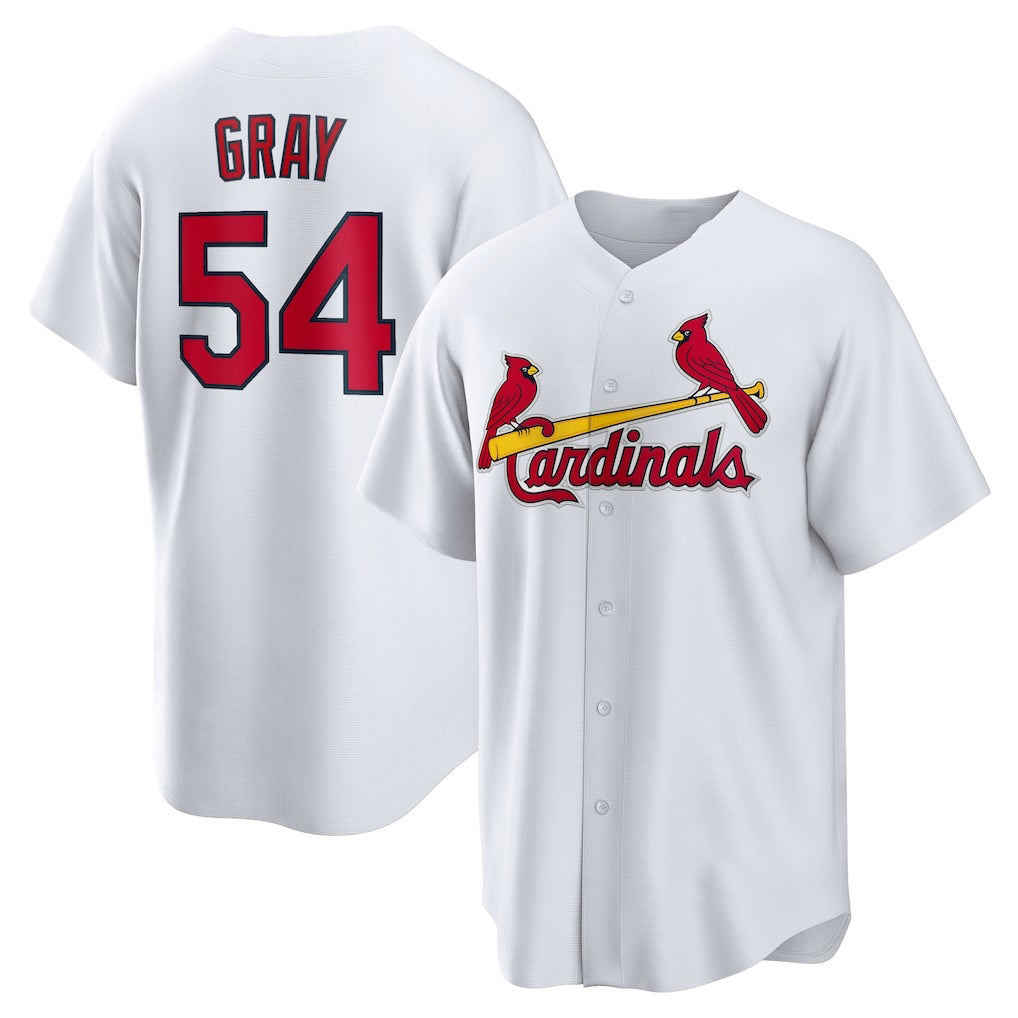 St. Louis Cardinals #54 Sonny Gray White HOLBERT Home Replica Jersey