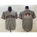 Arizona Diamondbacks Gray HOLBERT Team Big Logo Cool Base Stitched Jerseys