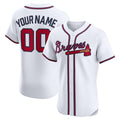 Custom Atlanta Braves White HOLBERT Home Elite Jersey