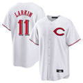 Cincinnati Reds #11 Barry Larkin Player White HOLBERT Home Game Stitched Jerseys