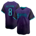 Arizona Diamondbacks #8 James McCann Player Purple HOLBERT City Connect Limited Home Game Stitched Jerseys