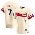 Los Angeles Angels #7 Jo Adell Player Cream HOLBERT City Connect Limited Home Stitched Jerseys