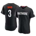 Baltimore Orioles #3 Taylor Ward Player Black HOLBERT City Connect Limited Elite Home Game Stitched Jerseys