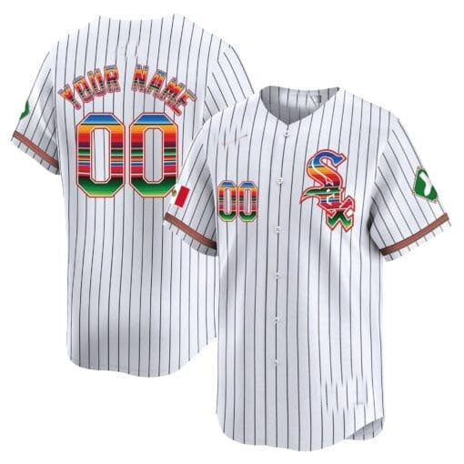 Custom Chicago White Sox Mexico Vapor Premier Limited Jersey V2- White 2 HOLBERT
