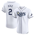 Tampa Bay Rays #2 Yandy Diaz White HOLBERT Home Elite Player Jersey