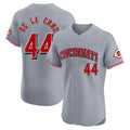 Cincinnati Reds #44 Elly De La Cruz Player Gray HOLBERT Limited Elite Home Stitched Jerseys