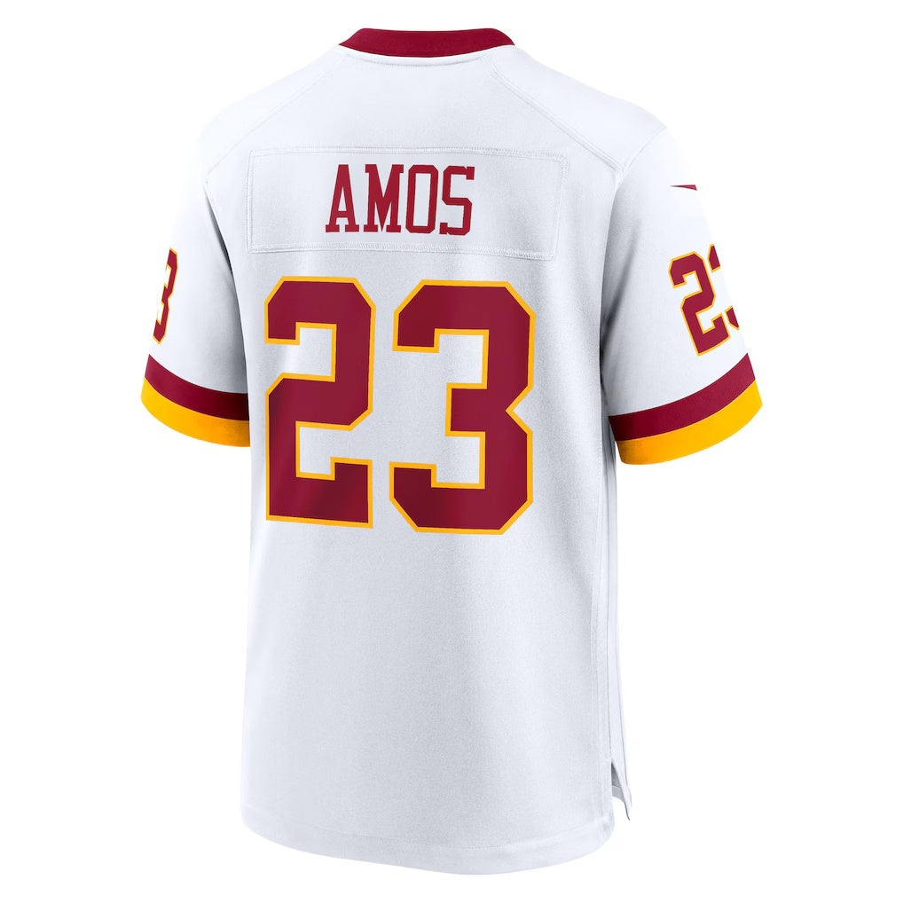 W.Commanders #23 Trey Amos White HOLBERT Game Jersey