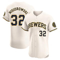 Milwaukee Brewers #32 Jacob Misiorowski Player Cream HOLBERT Home Limited Elite Stitched Jerseys