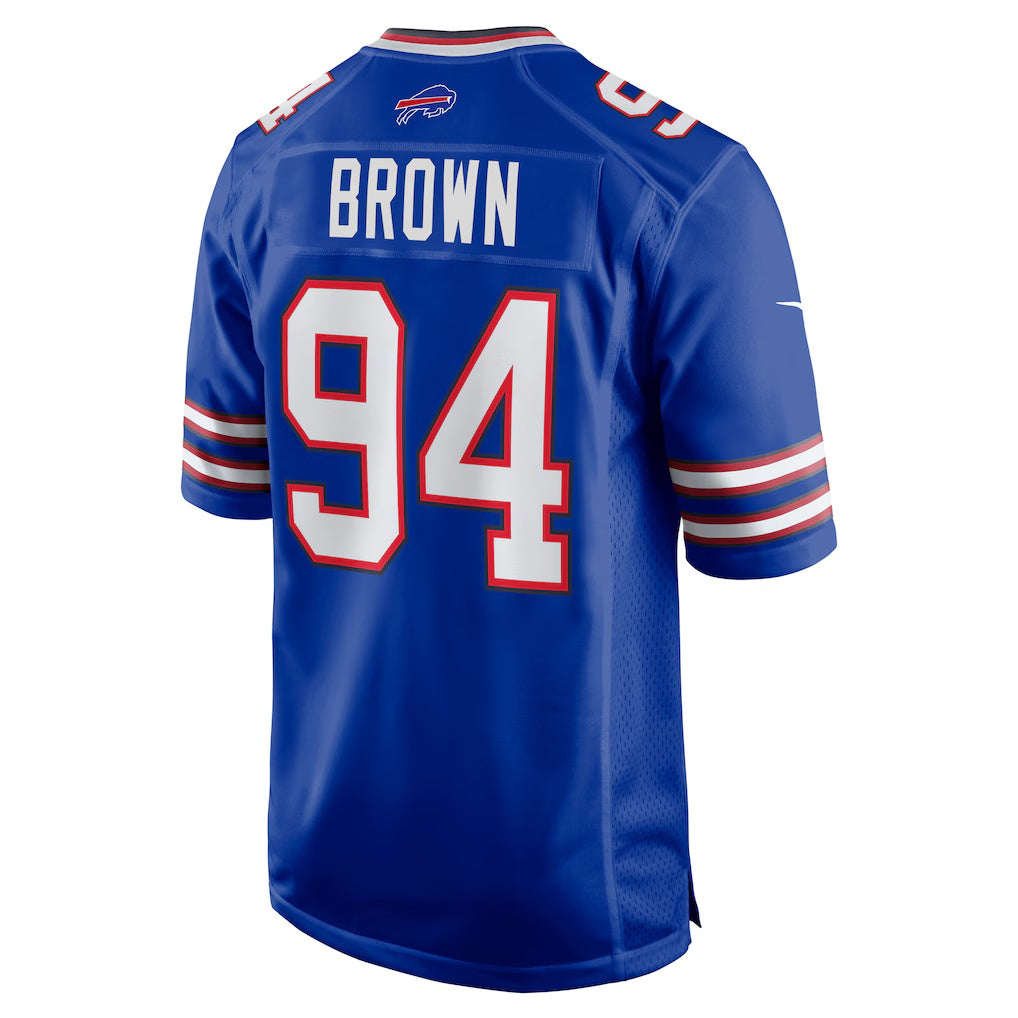 B.Bills #94 Andrew Brown Royal HOLBERT Game Jersey