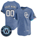 Custom Washington Nationals ACTIVE PLAYER Blue HOLBERT 2025 City Connect Limited Stitched Jersey