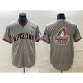 Arizona Diamondbacks Gray HOLBERT Team Big Logo Cool Base Stitched Jersey 2