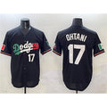 Los Angeles Dodgers #17 Shohei Ohtani Black HOLBERT Mexico Flag Limited Stitched Jersey