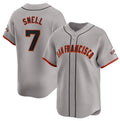 San Francisco Giants #7 Blake Snell Gray HOLBERT Away Limited Stitched Jersey