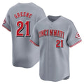 Cincinnati Reds #21 Hunter Greene Player Gray HOLBERT Home Limited Stitched Jerseys