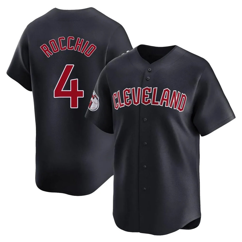 Cleveland Guardians #4 Brayan Rocchio Player Navy HOLBERT Limited Home Game Stitched Jerseys